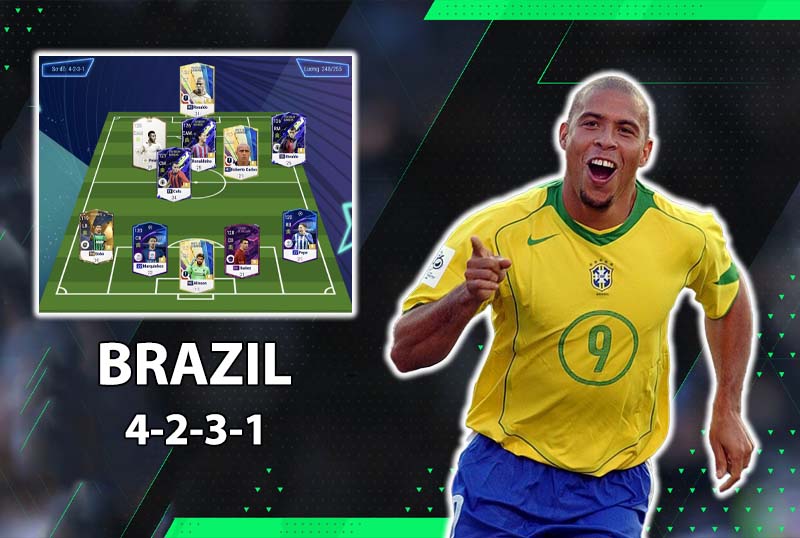 Chiến thuật FC Online : Sơ đồ 4231 với team color Brazil