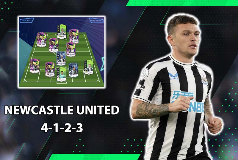Đội hình chất FC Online : 4123 với team color Newcastle United