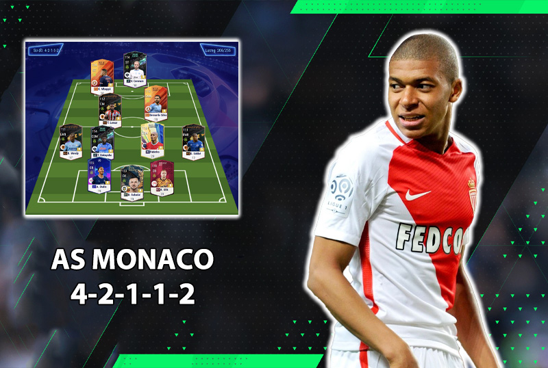 Chiến thuật FC Online : Sơ đồ 42112 với team color AS Monaco 2016/2017