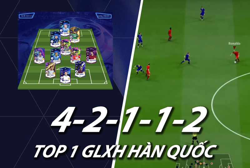 GLXH FC Online : sơ đồ 42112 Top 1 Hàn tháng 4 với Team color Ý