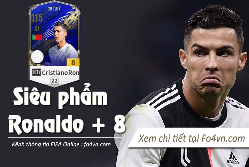 Siêu phẩm ép thẻ Ronaldo 20TY +8
