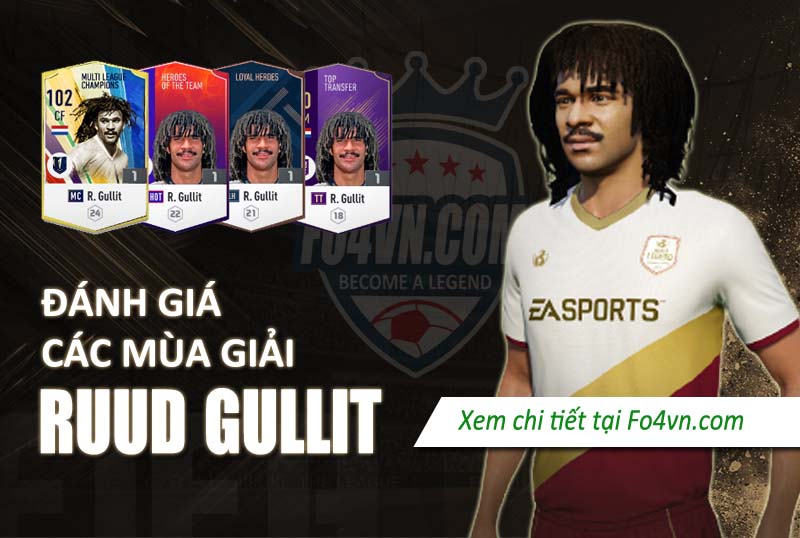 Đánh giá Ruud Gullit qua các mùa giải - FIFA Online 4