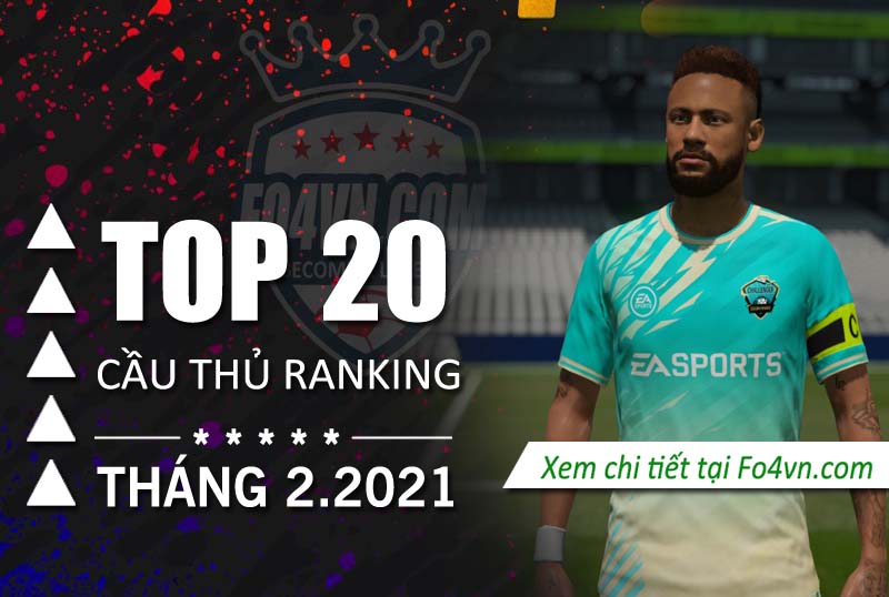 Top cầu thủ ranking tháng 2.2021