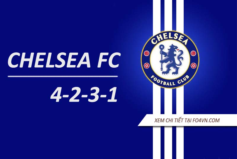 Team Chelsea với chiến thuật 4-2-3-1