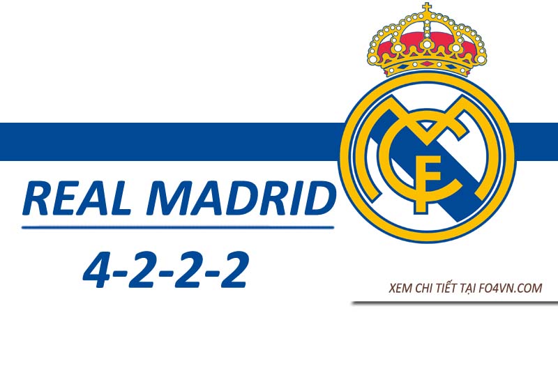 Team Real Madrid với chiến thuật 4-2-2-2