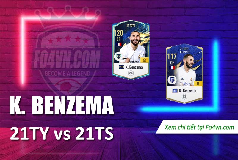 So sánh giữa 21TY và 21TS của Karim Benzema