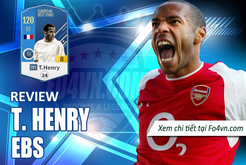 Review Thierry Henry EBS - sát thủ của Arsenal