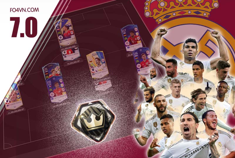 [ 7.0 ] Team Real Madrid rank siêu sao - phần 1