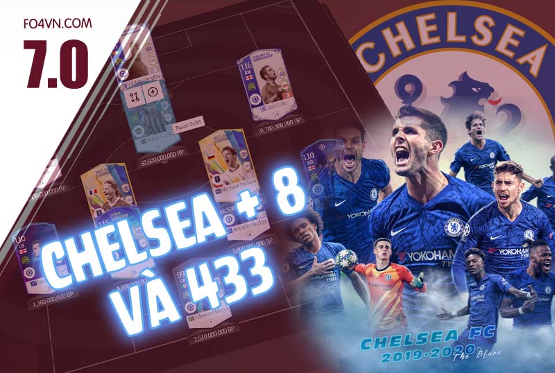 [ 7.0 ] Team Chelsea +8 với 433