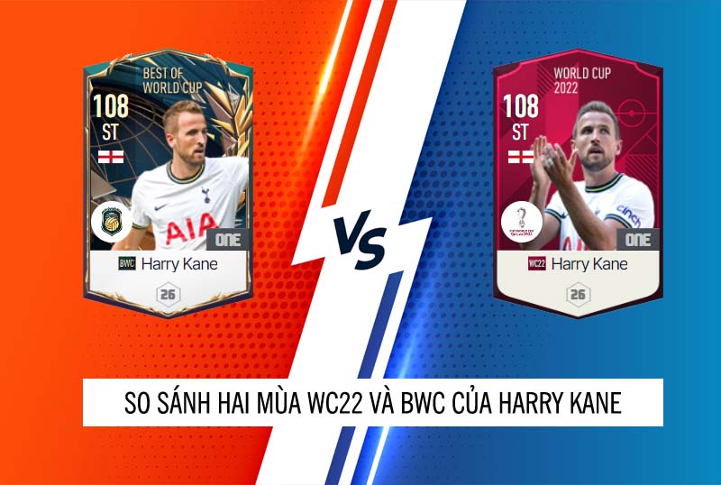 So sánh hai mùa giải WC22 và BWC của Harry Kane
