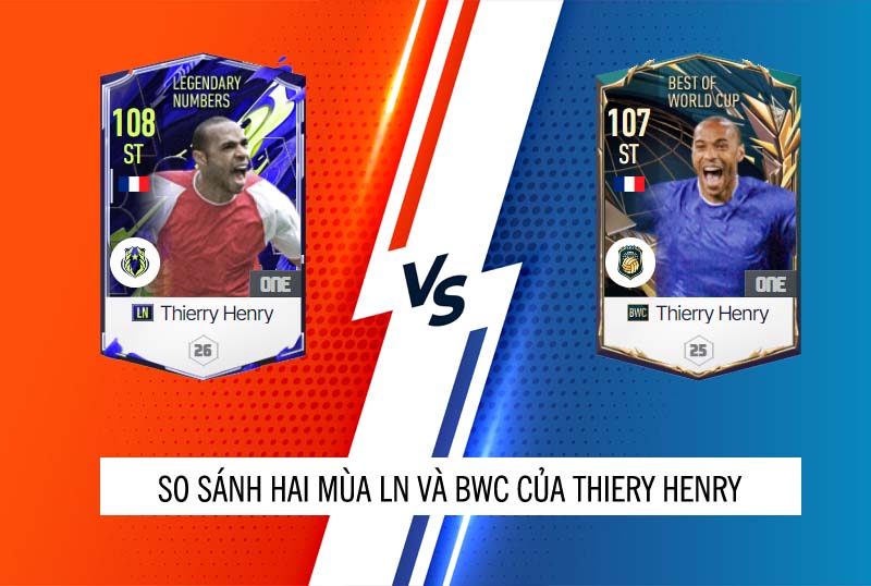 So sánh hai mùa giải BWC và LN của Thierry Henry