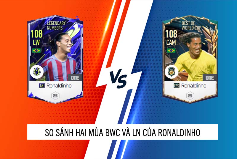 So sánh hai mùa giải LN và BWC của Ronaldinho