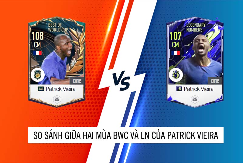 So sánh hai mùa giải BWC và LN của Patrick Vieira