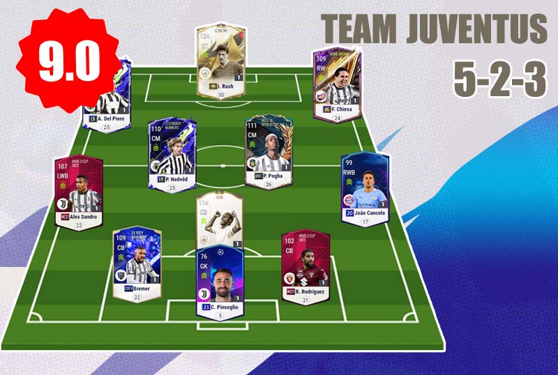 Juventus - chiến thuật chắc chắn trong từng pha bóng gameplay 9.0