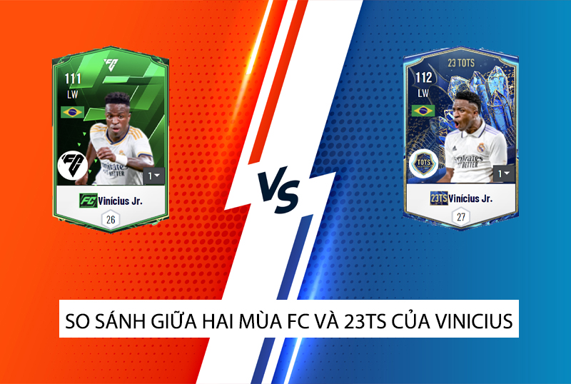 So sánh hai mùa giải 23TS và FC Ambassador của Vinicius JR