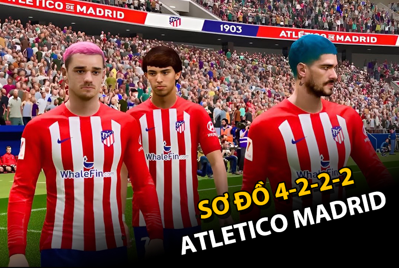 Chiến thuật FC Online : 4-2-2-2 Phòng ngự số đông, phản công khó chịu với Atletico Madrid