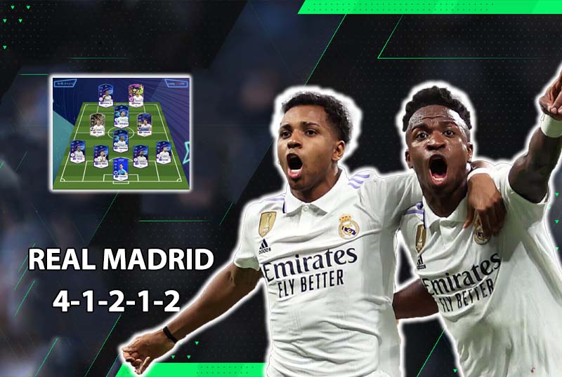 Chiến thuật FC Online : 41212 chuẩn meta leo rank với Real Madrid đương đại
