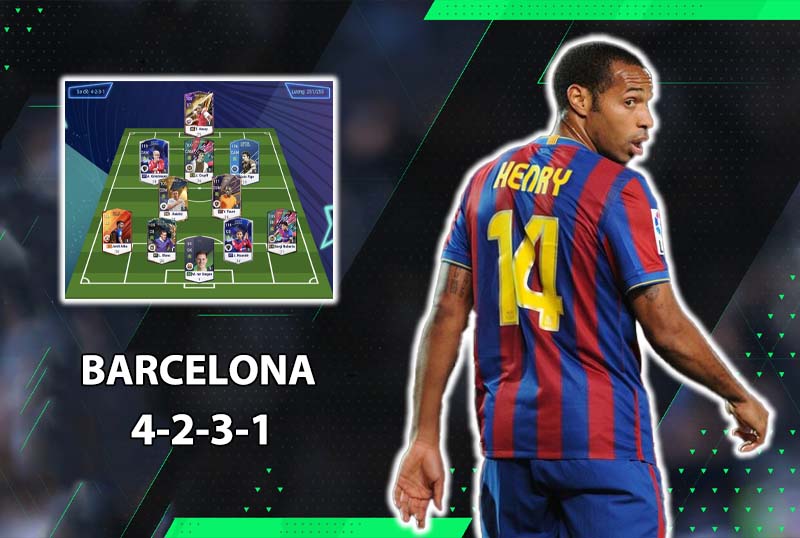 Chiến thuật FC Online : 4231 với team color Barcelona chuẩn meta