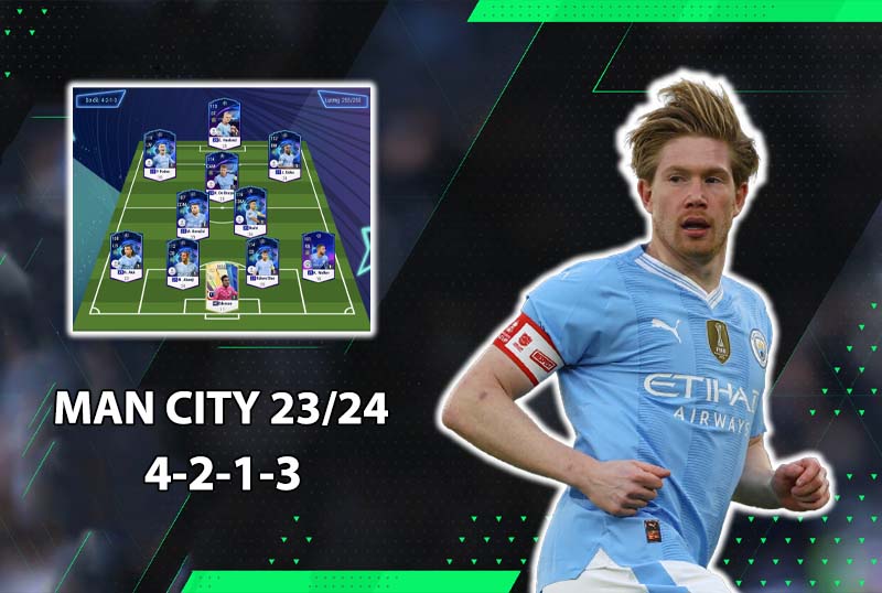 Chiến thuật FC Online : 4213 với team color Manchester City chuẩn meta
