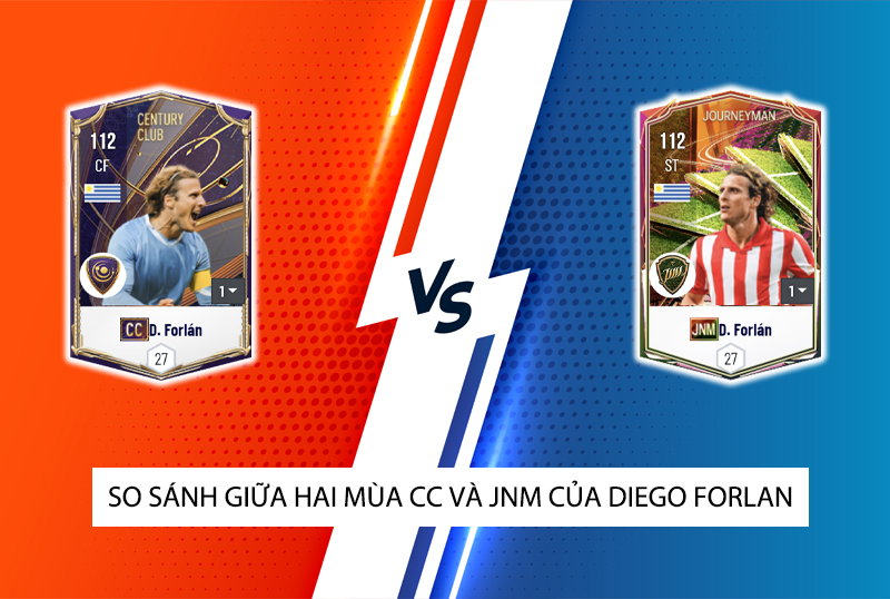 So sánh hai mùa giải CC và JNM của Diego Forlan trong FC Online