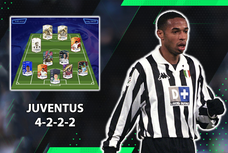 Chiến thuật FC Online : 4222 chuẩn meta với team color Juventus