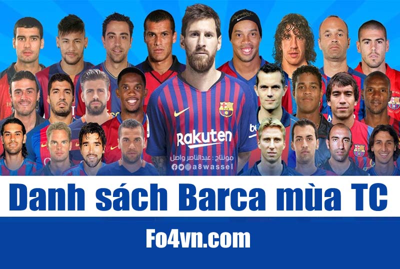 Danh sách các cầu thủ Barcelona mùa TC