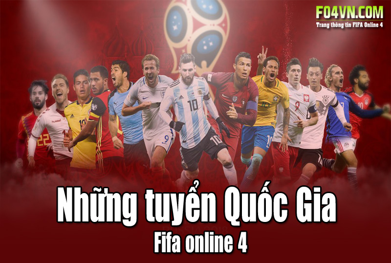Đội hình các đội tuyển Quốc Gia trong FIFA Online 4