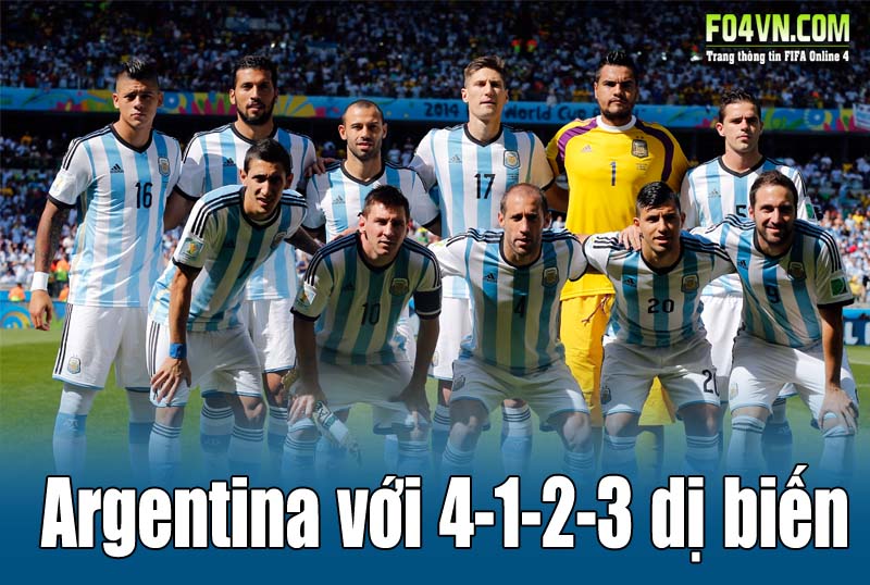 Argentina với 4-1-2-3 dị biến