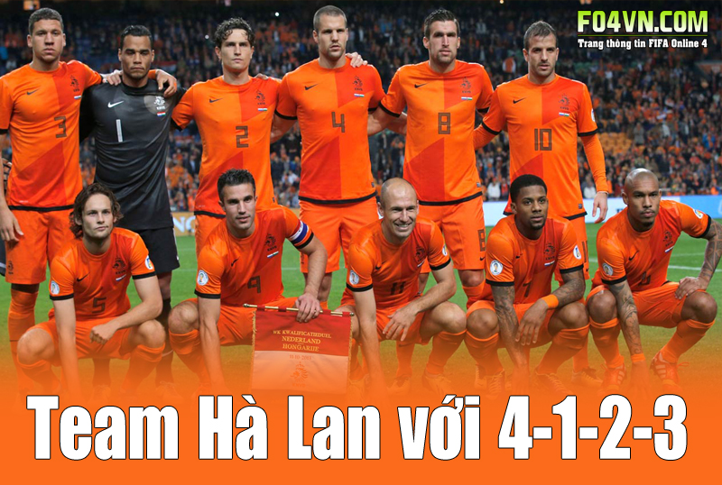 Team Hà Lan với 4-1-2-3