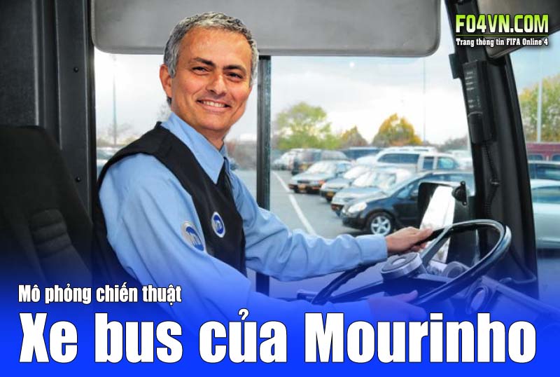Mô phỏng chiến thuật : Xe buýt 2 tầng - Mourinho