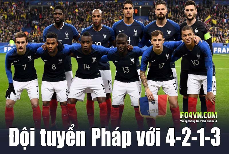 Đội tuyển Pháp với 4-2-1-3