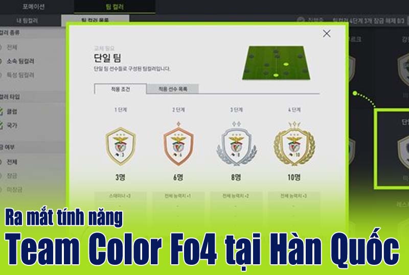 Hàn Quốc ra mắt tính năng Team Color trong FO4