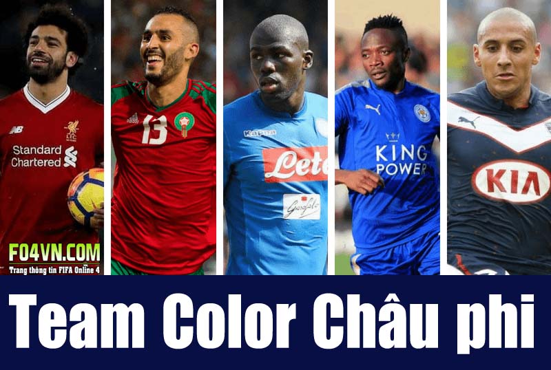 Team Color các đội tuyển Châu Phi