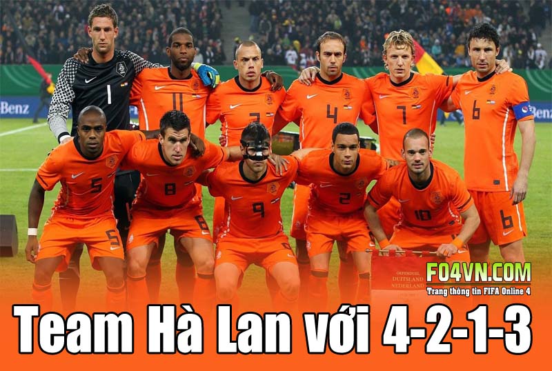 Team Hà Lan với 4-2-1-3