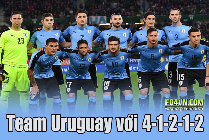 Team Uruguay với 4-1-2-1-2